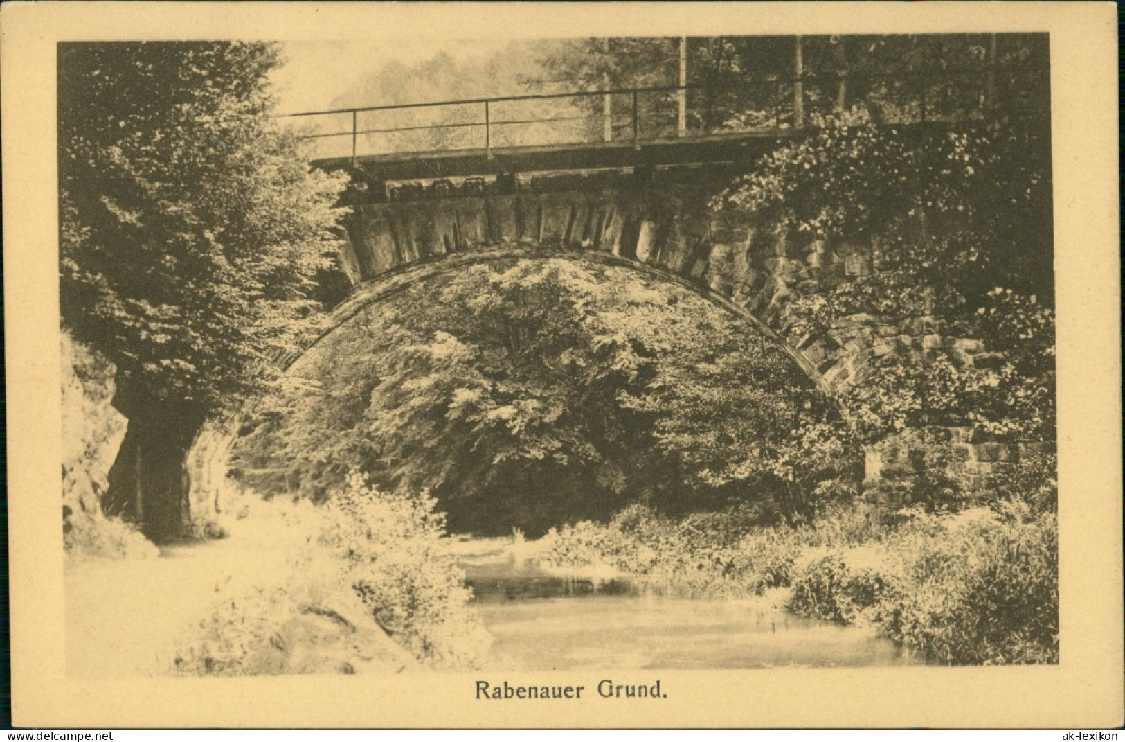 Ansichtskarte Rabenau Rabenauer Grund, An Der Brücke 1918 - Rabenau