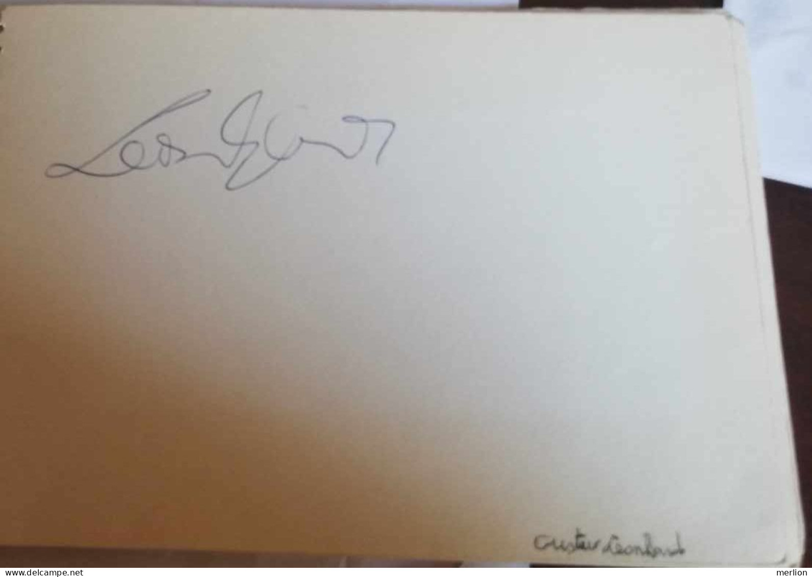 D203327  Signature -Autograph  - Gustav Leonhardt (1928–2012) Was A Dutch Musician Church Organist  In Amsterdam - Cantantes Y Musicos