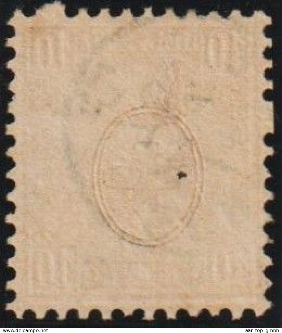 Heimat SG Schänis 1875-04-11 Blau Auf Sitzende Helvetia 10 Rp. Karmin SBK#38 Fingerhut - Used Stamps