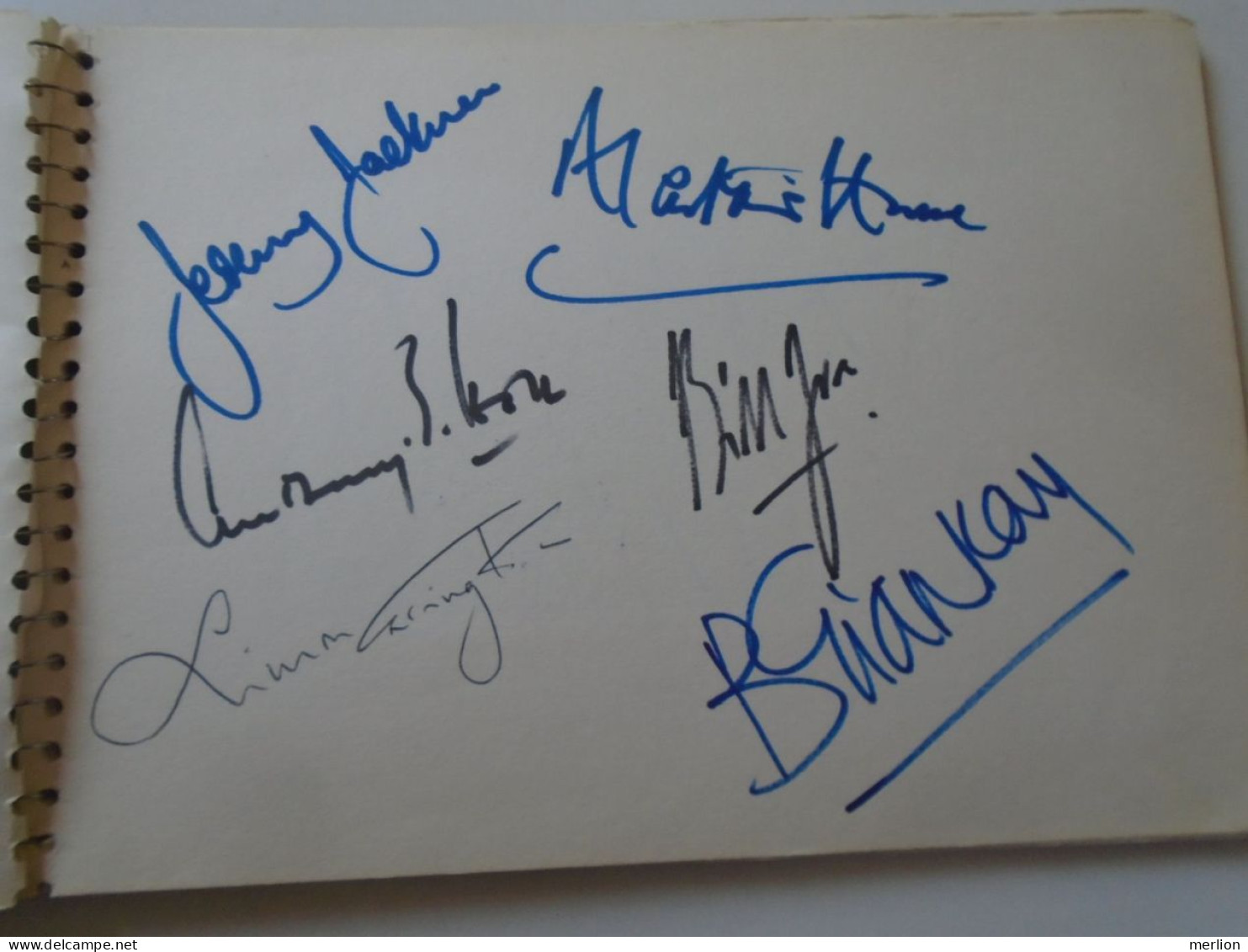 D203340  Signature -Autograph  - The King's Singers  Budapest Concert 1981  -  6 Autographs - Cantanti E Musicisti
