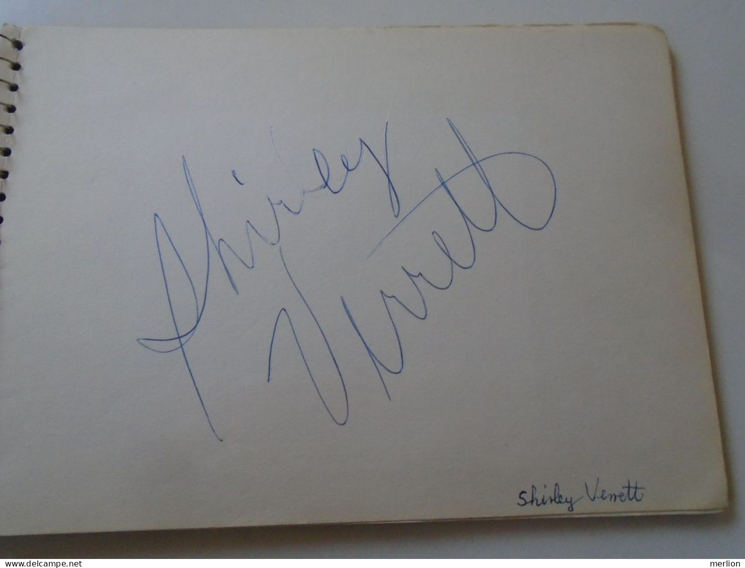 D203341  Signature -Autograph  -  Shirley Verrett  -  American Opera Singer - Mezzo Soprano 1981 - Sänger Und Musiker