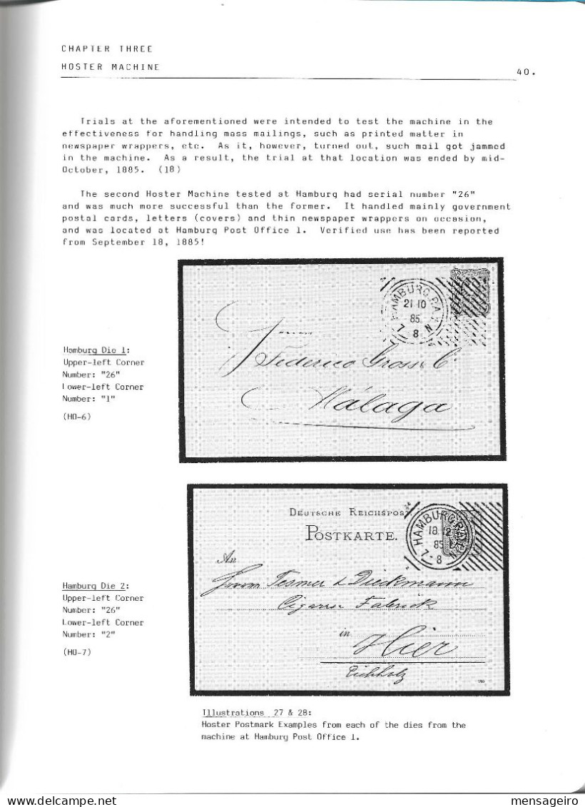 (LIV) FROM HINRISCHEN TO KRAG : THE EXPERIMENTAL AND EARLY MACHINE POSTMARKS OF GERMANY – JERRY H. MILLER - 1993 - Annullamenti