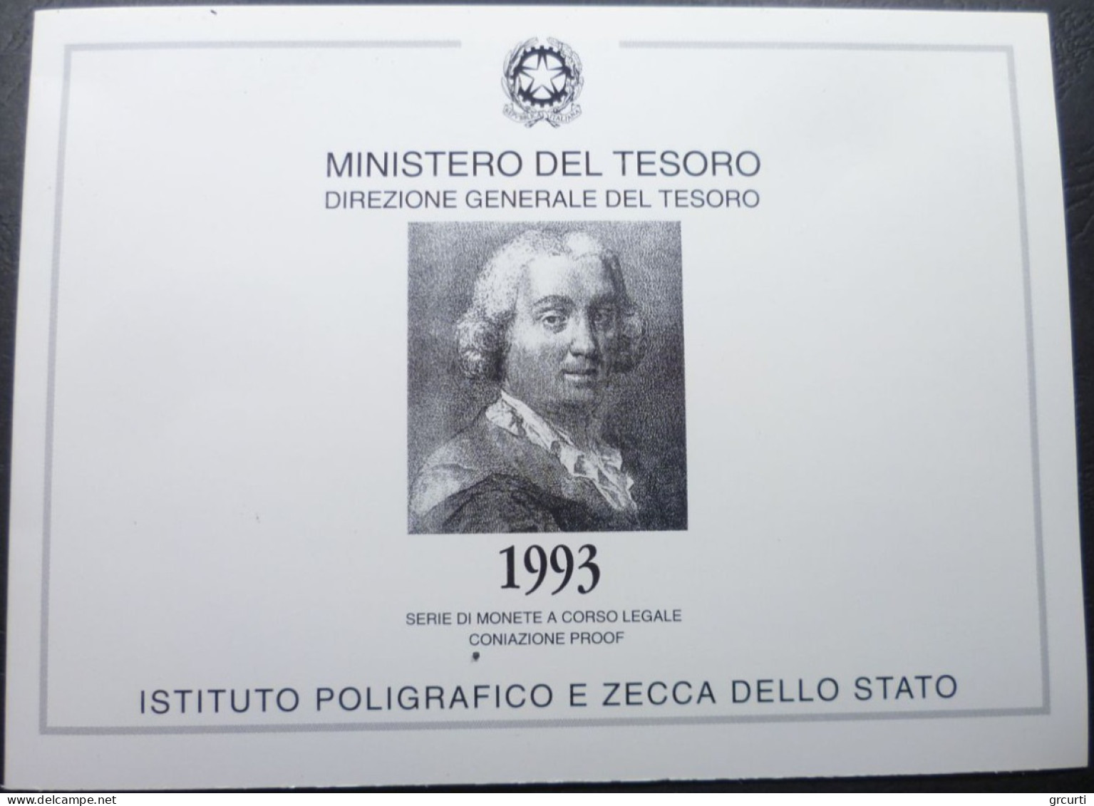 Italia - Serie Zecca Proof 1993 - 11 Valori - KM# PS10 - Gig# S.20/P - Sets Sin Usar &  Sets De Prueba