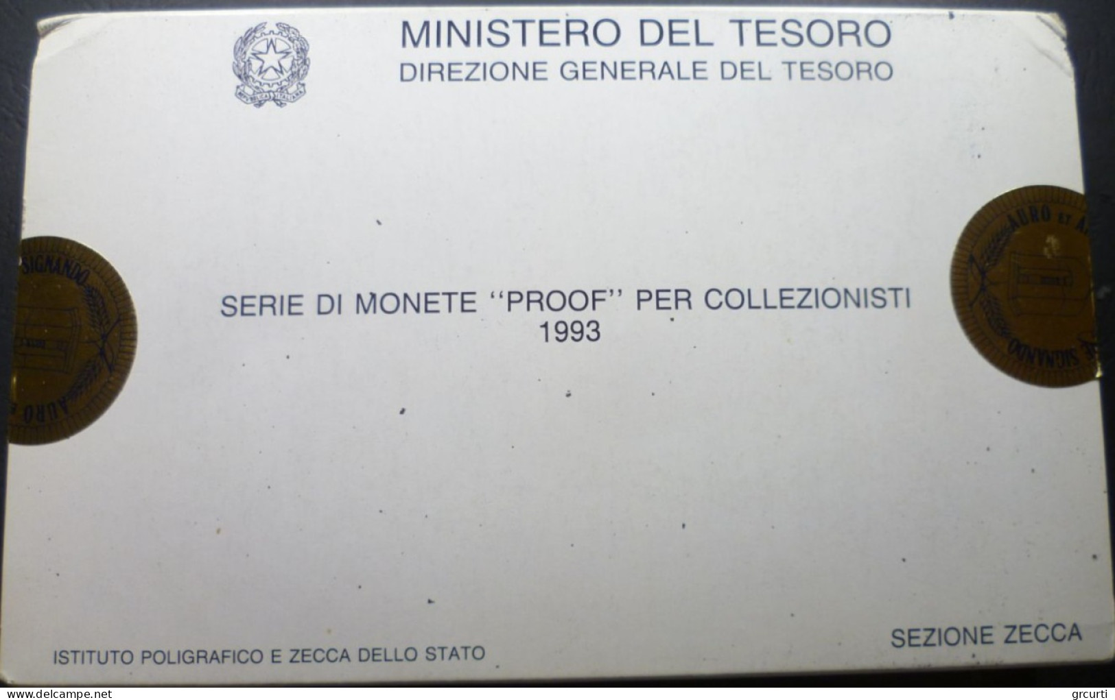 Italia - Serie Zecca Proof 1993 - 11 valori - KM# PS10 - Gig# S.20/P