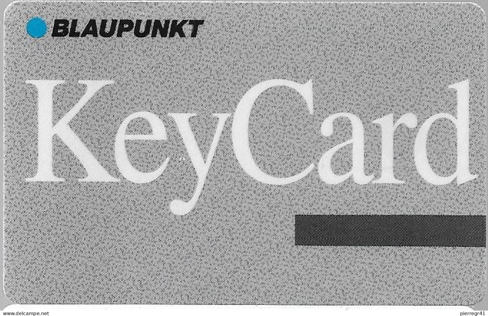 CARTE-PUCE-SIEMENS-AUTO-RADIO-BLAUPUNKT-KEYCARD-Plastic EpaisGlacé-TBE-TRES RARE - Other & Unclassified