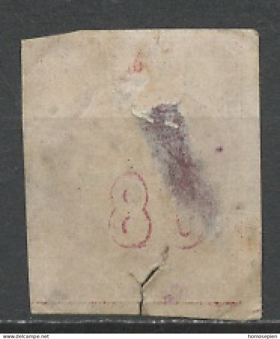 Grèce - Griechenland - Greece 1861-62 Y&T N°16A - Michel N°22 (o) - 80l Mercure - Chiffre 80 Au Verso - Used Stamps
