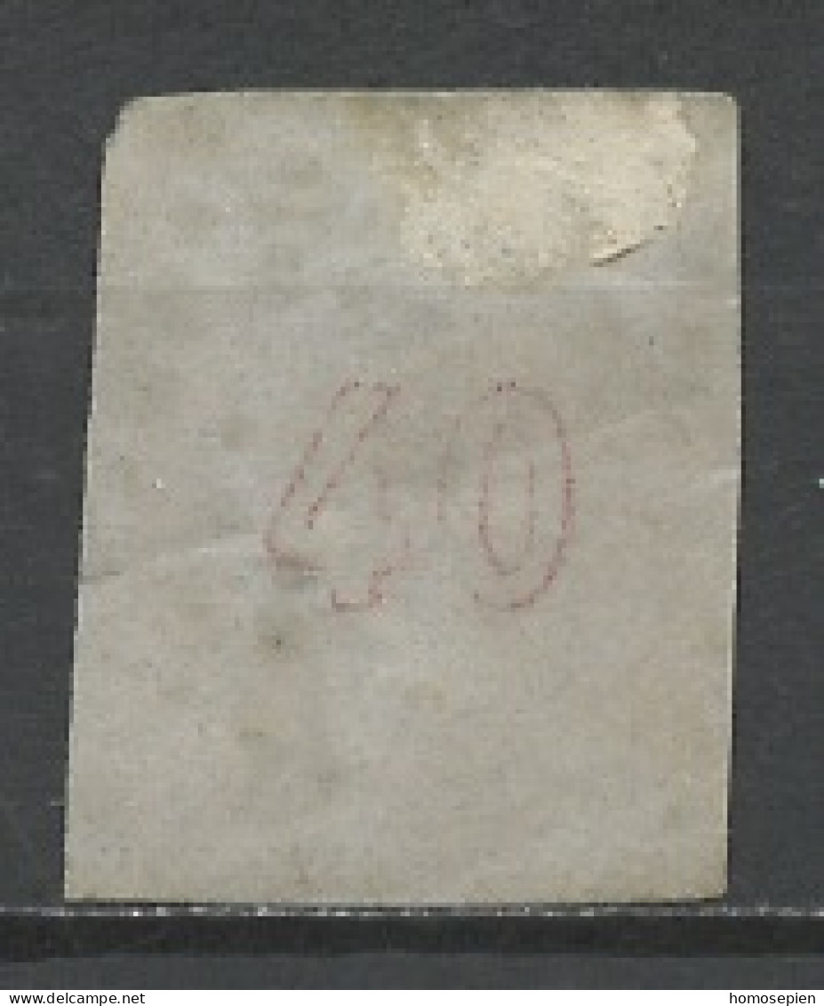 Grèce - Griechenland - Greece 1876-82 Y&T N°45A - Michel N°(?) (o) - 40l Mercure - Chiffre 40 Au Verso - Used Stamps