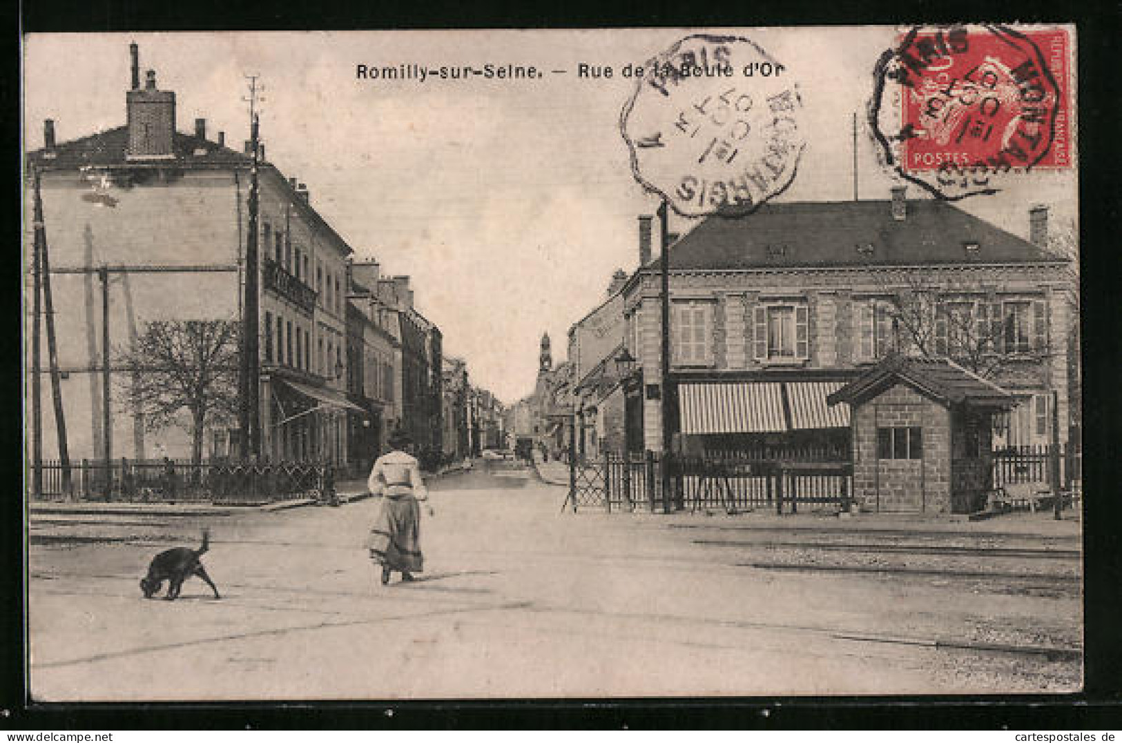 CPA Romilly-sur-Seine, Rue De La Boule D'Or  - Romilly-sur-Seine