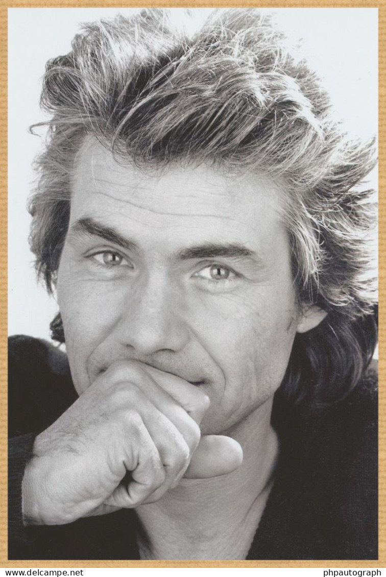 Daniel Guichard - Chanteur Français - Page De Livre D'or Signée + Photo - 1986 - Sänger Und Musiker