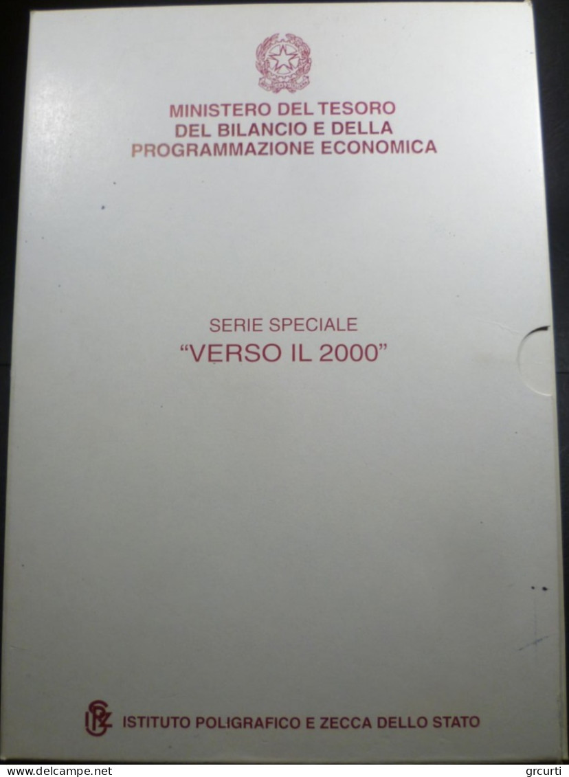 Italia - 2 x 2.000+5.000+10.000 Lire - Verso il 2000 - Serie completa - KM# 195-196-197-198-208-209 - Gig# 476-478-482