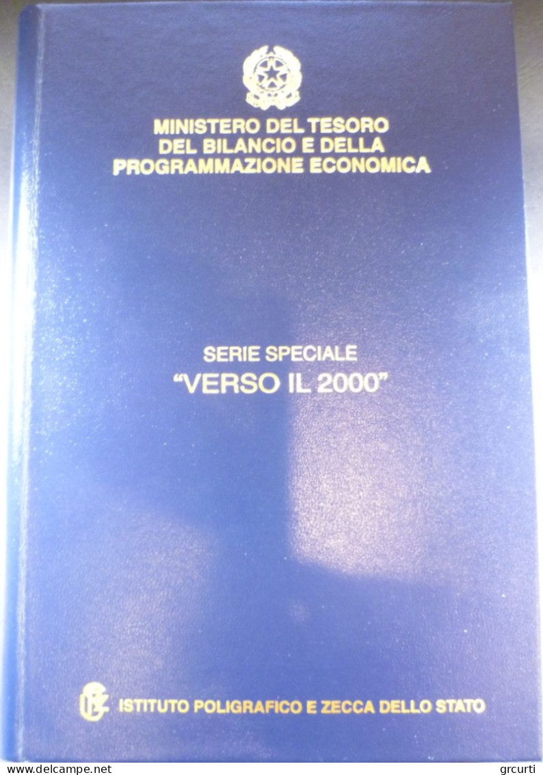 Italia - 2 x 2.000+5.000+10.000 Lire - Verso il 2000- Serie completa - KM# 195-196-197-198-208-209 - Gig# 476P-478P-482P