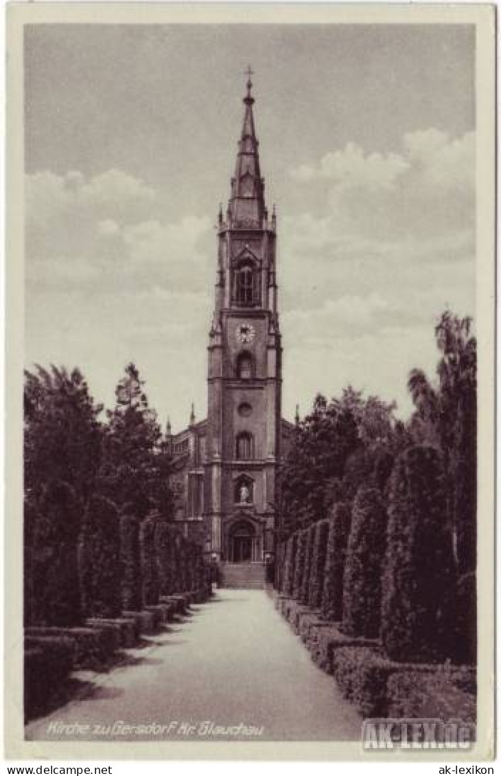 Ansichtskarte Gersdorf Kirche Zu Gersdorf, Kr. Glauchau 1953 - Gersdorf