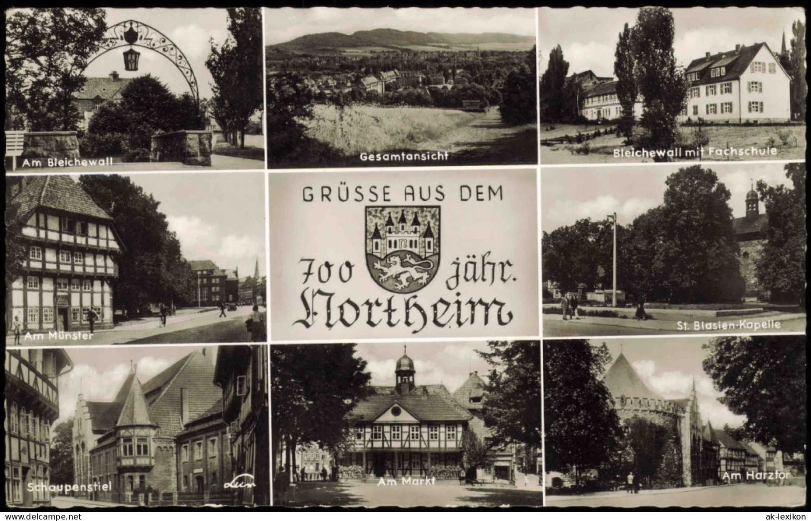 Ansichtskarte Northeim Bleichewall, Am Münster, Am Harztor, Uvm 1963 - Northeim