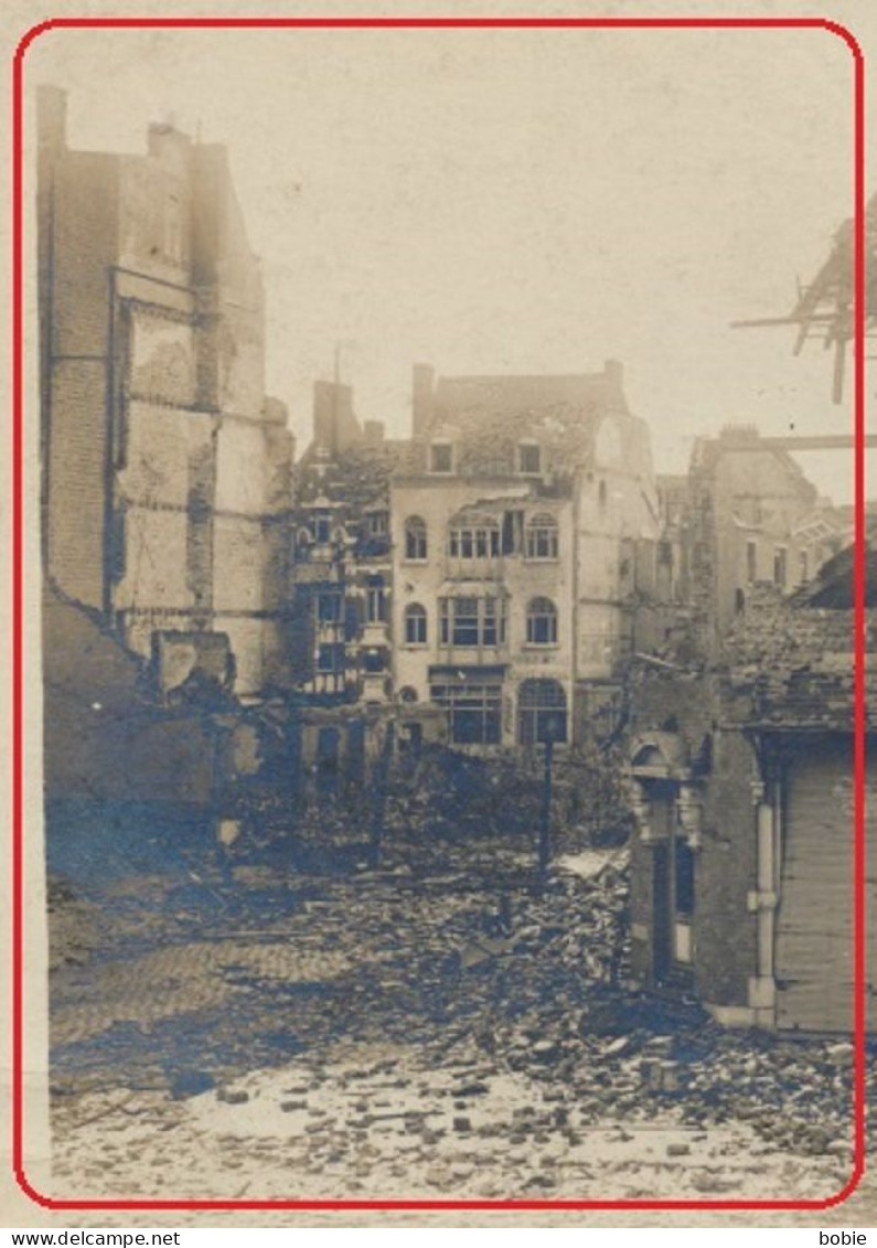 Westende Belgique Belgien : Fotokaart : Quartier - Immeubles - Commerces En Ruine -  Guerre 1914-18 - Westende