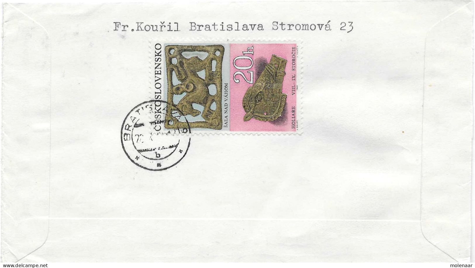 Postzegels > Europa > Tsjechoslowakije > 1970-1979 >aangetekende Brief Met 3 Postzegels  (17953) - Covers & Documents