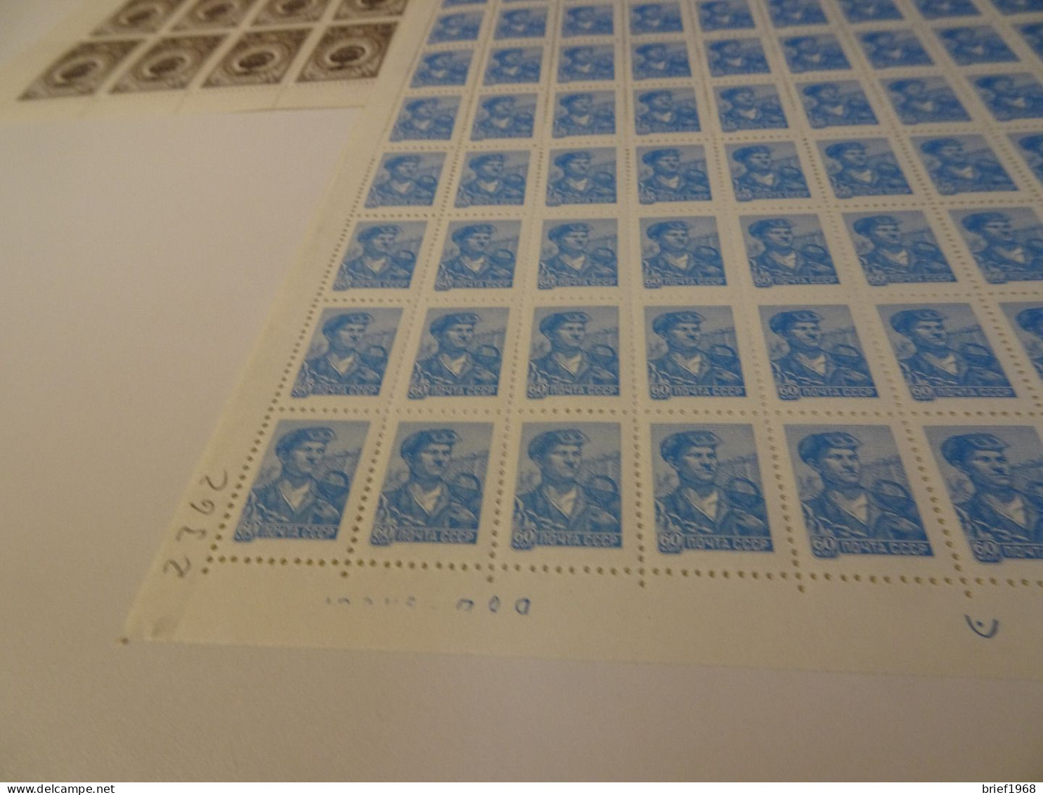 UDSSR Bogenposten Postfrisch 40/60er Jahre Michel 1500,- (25601B) - Feuilles Complètes