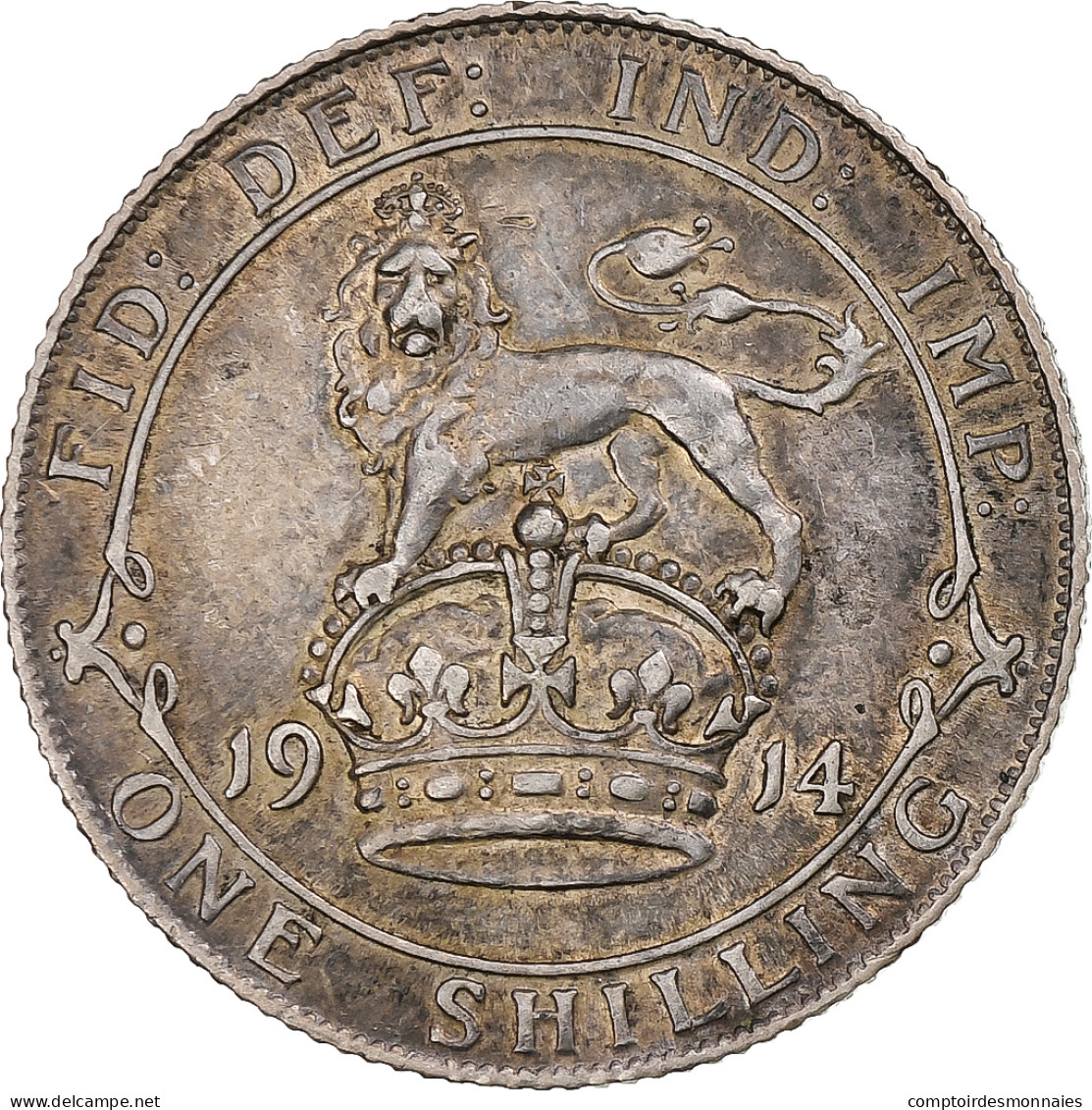 Royaume-Uni, George V, Shilling, 1914, Londres, Argent, TTB+, KM:816 - I. 1 Shilling