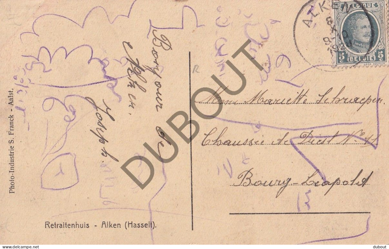 Postkaart - Carte Postale - Alken - Retraitenhuis (C5956) - Alken