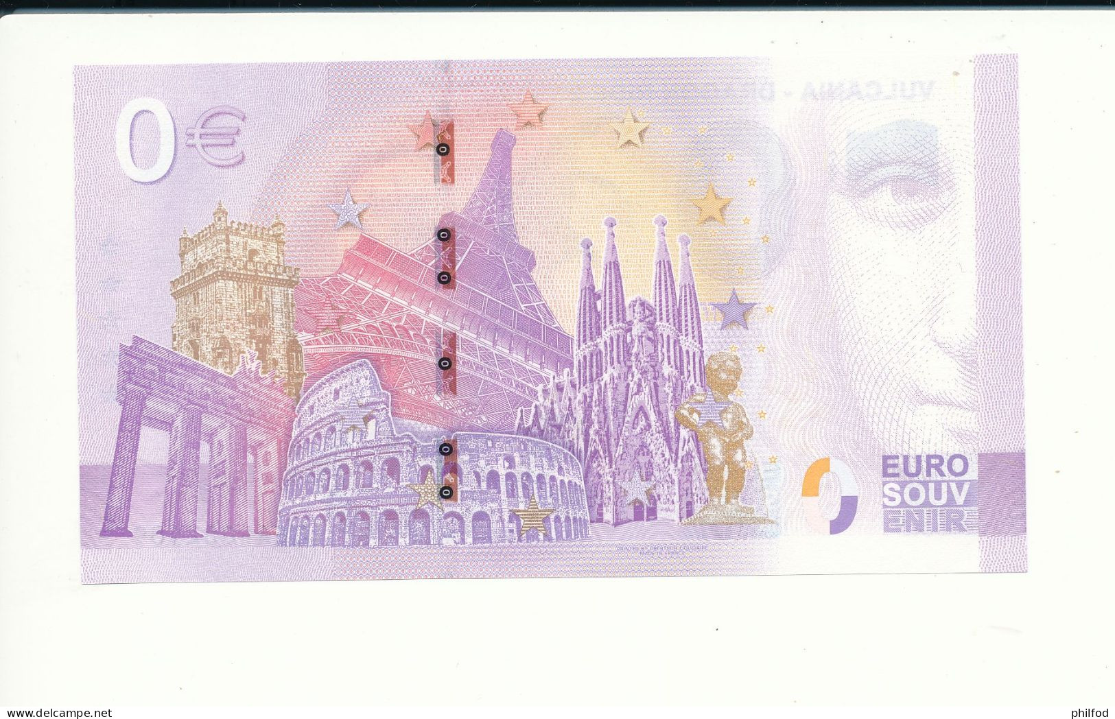 Billet Touristique  0 Euro  - VULCANIA - DRAGON RIDE 2 - UEAF - 2023-6 - N° 2109 - Other & Unclassified