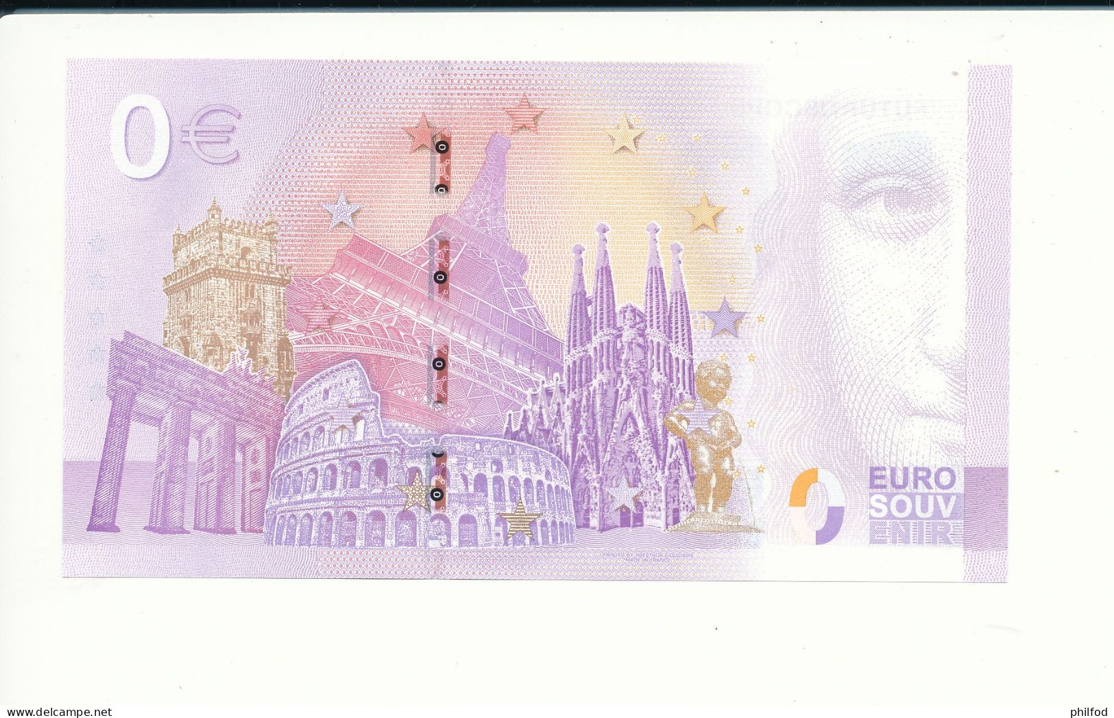 Billet Touristique 0 Euro - FUTUROSCOPE - UECP - 2023-9 - N° 579 - Autres & Non Classés