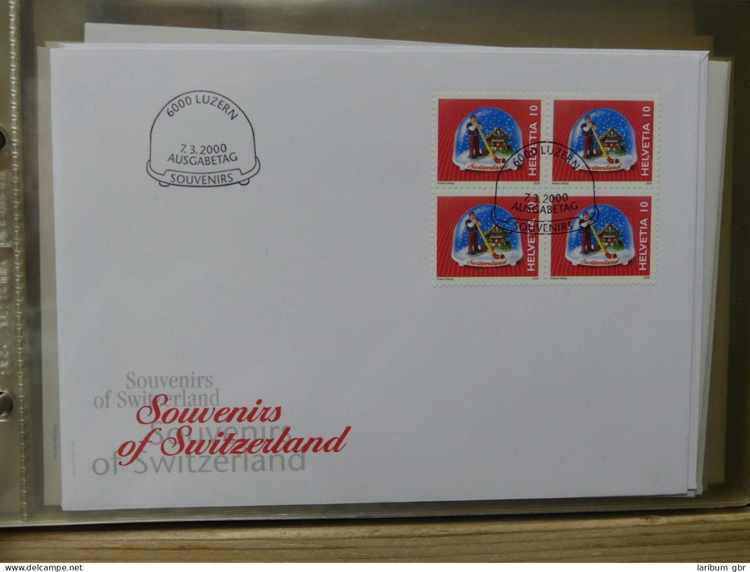 Schweiz Sammlung ab 1997 nur FDC Ersttagsbriefe einzeln und Viererblocks #LW849