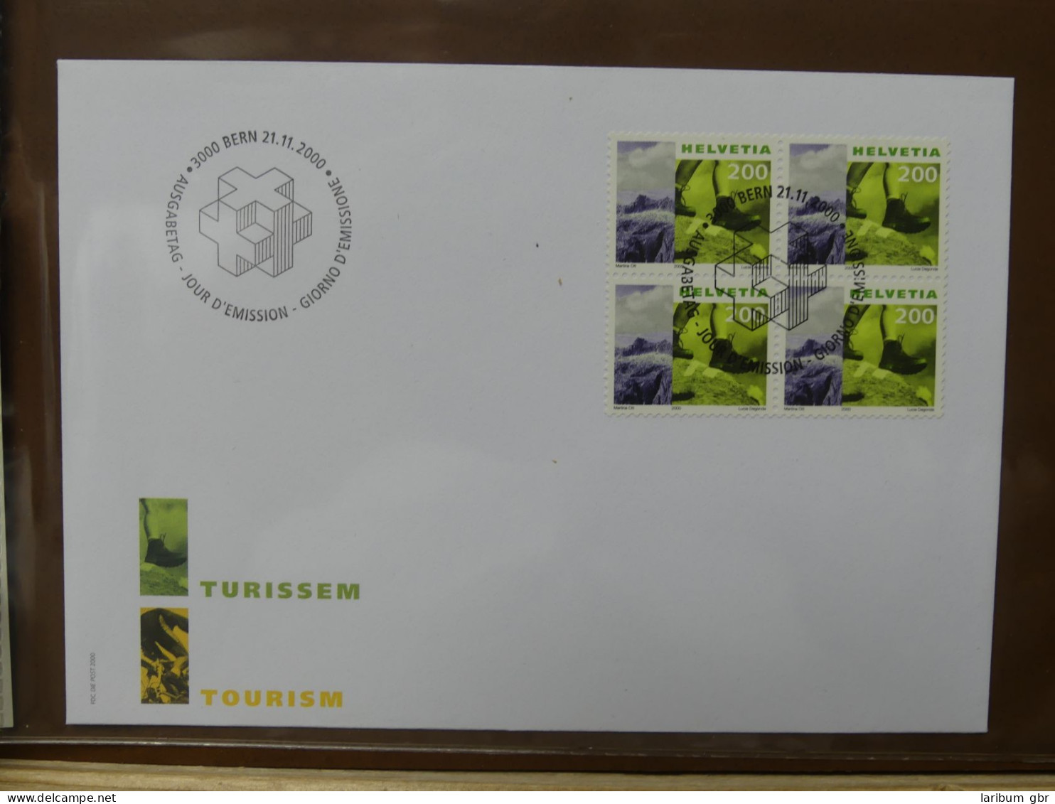 Schweiz Sammlung ab 1997 nur FDC Ersttagsbriefe einzeln und Viererblocks #LW849