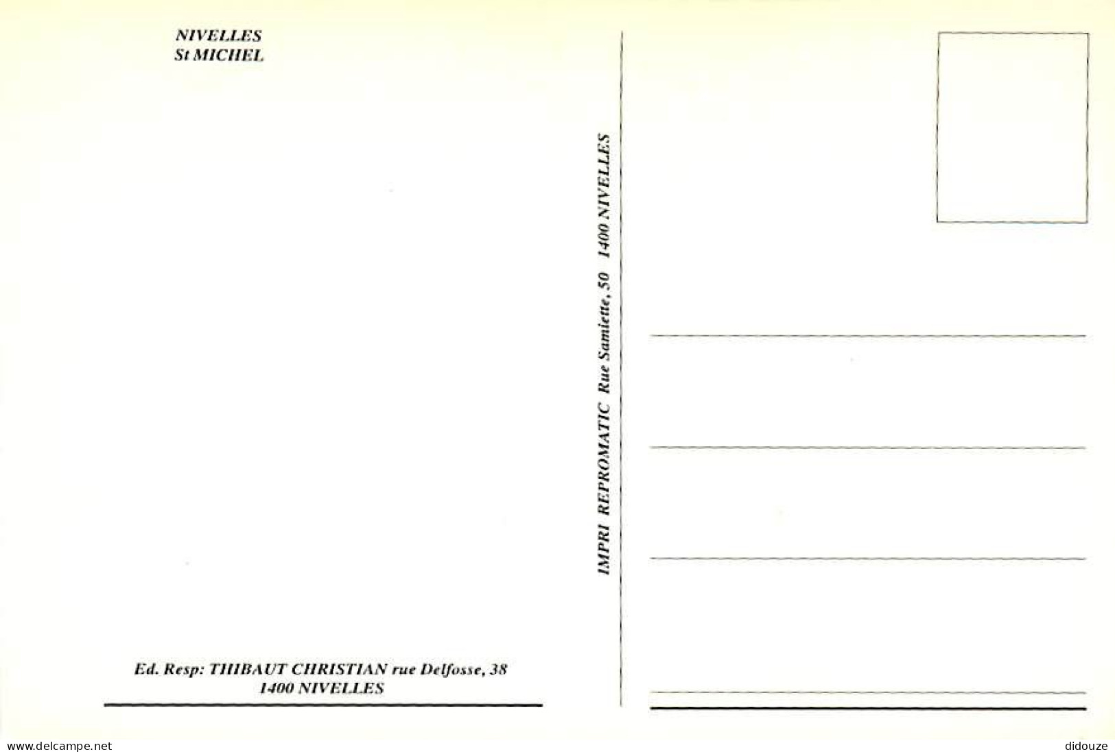 Belgique - Nivelles - Saint Michel - Carte Neuve - CPM - Voir Scans Recto-Verso - Nivelles