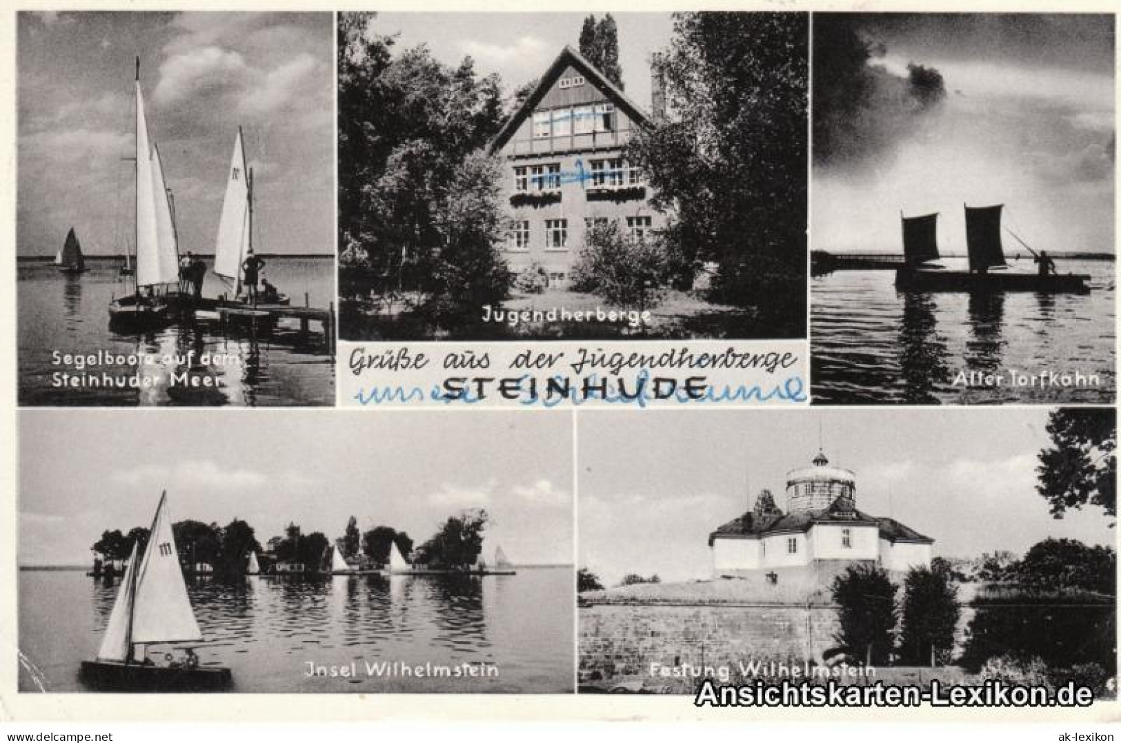 Wunstorf Grüße Aus Der Jugendherberge Steinhude - Mehrbild AK 1965 - Wunstorf