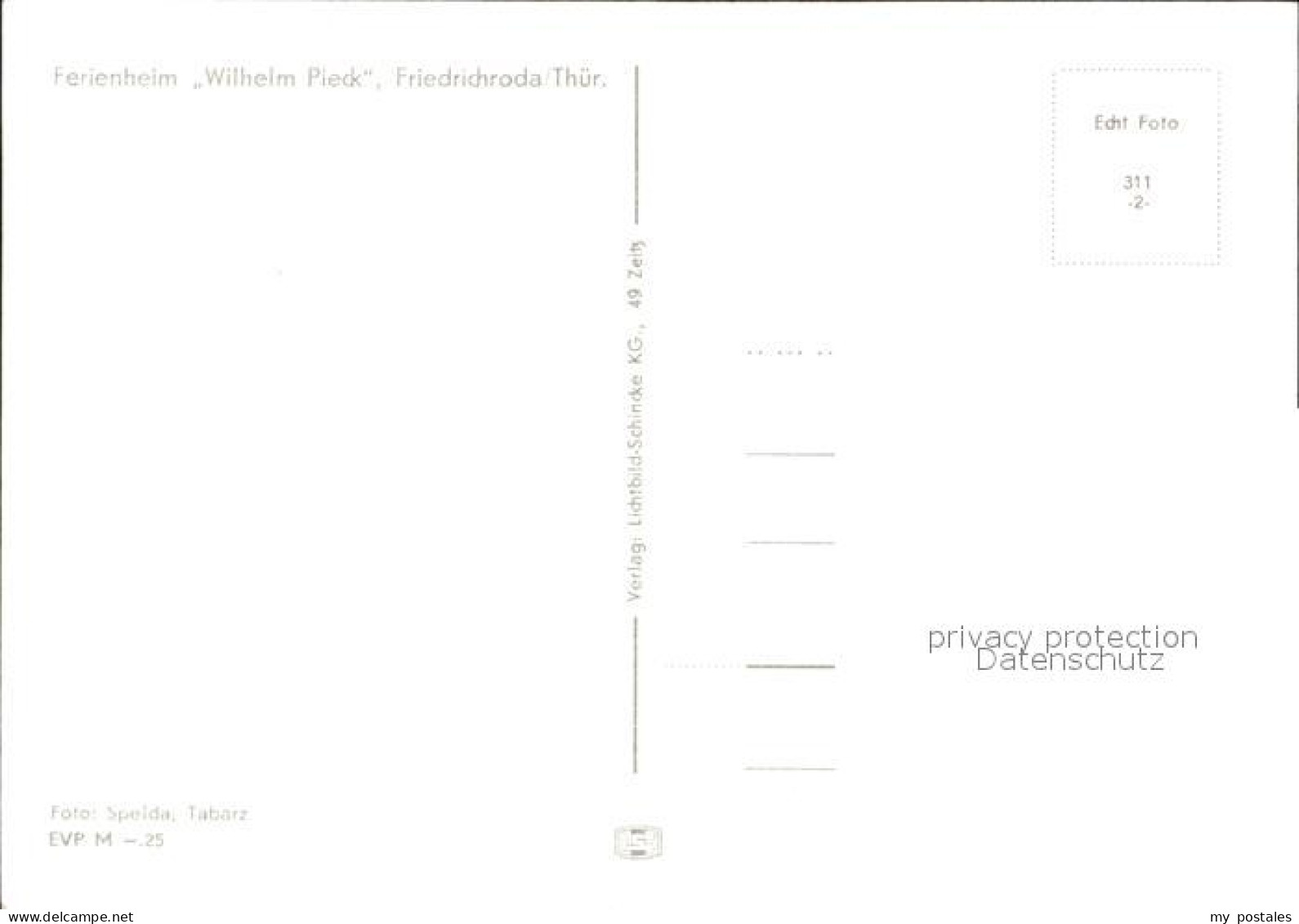 72118625 Friedrichsroda Ferienheim Wilhelm Pieck Friedrichsroda - Gotha