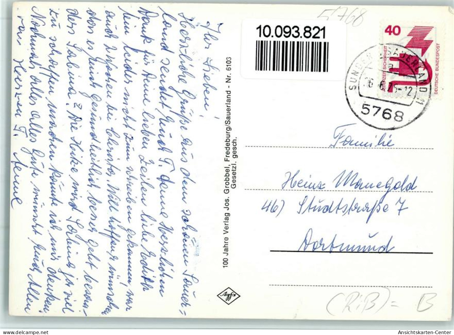 10093821 - Hagen , Sorpetal - Sundern