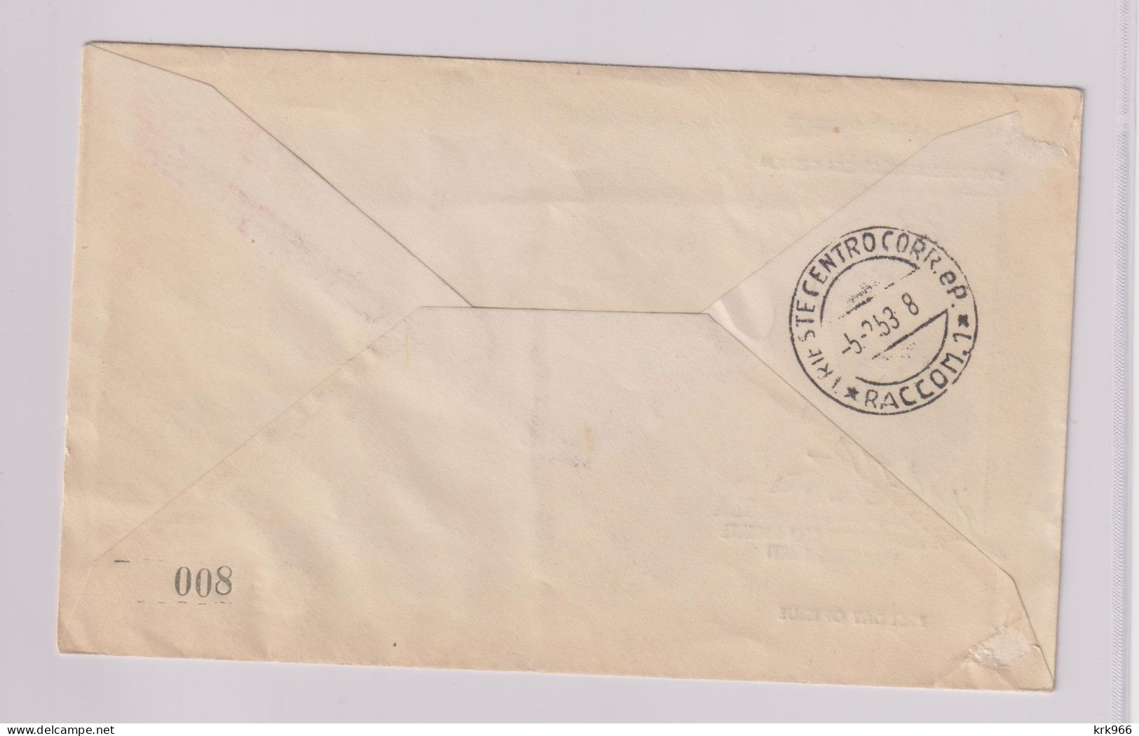 YUGOSLAVIA 1953 TRIESTE B FDC Cover Registered To Italy NIKOLA TESLA - Lettres & Documents