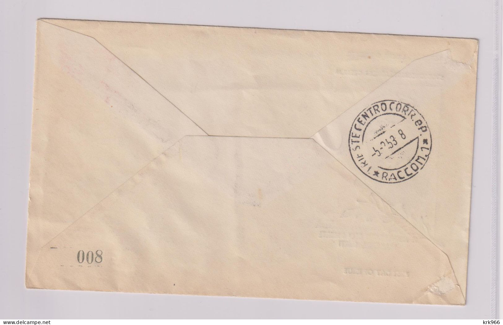 YUGOSLAVIA 1953 TRIESTE B FDC Cover Registered To Italy NIKOLA TESLA - Brieven En Documenten