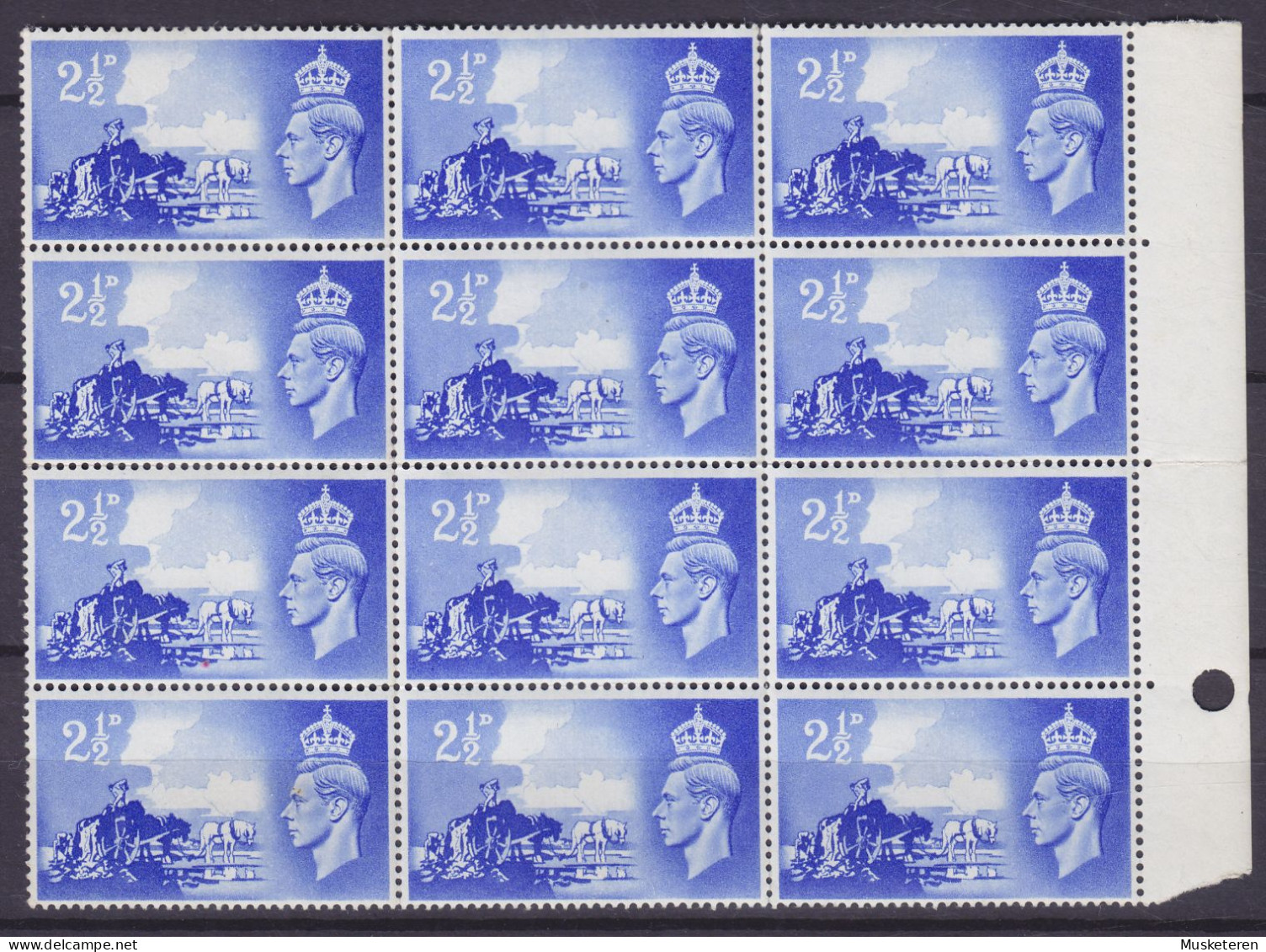 Great Britain 1948 Mi. 236, 2½ Pence King George VI., Liberation Of Cannel Islands, 2x 20-Blocks W. Margins, MNH** - Ungebraucht