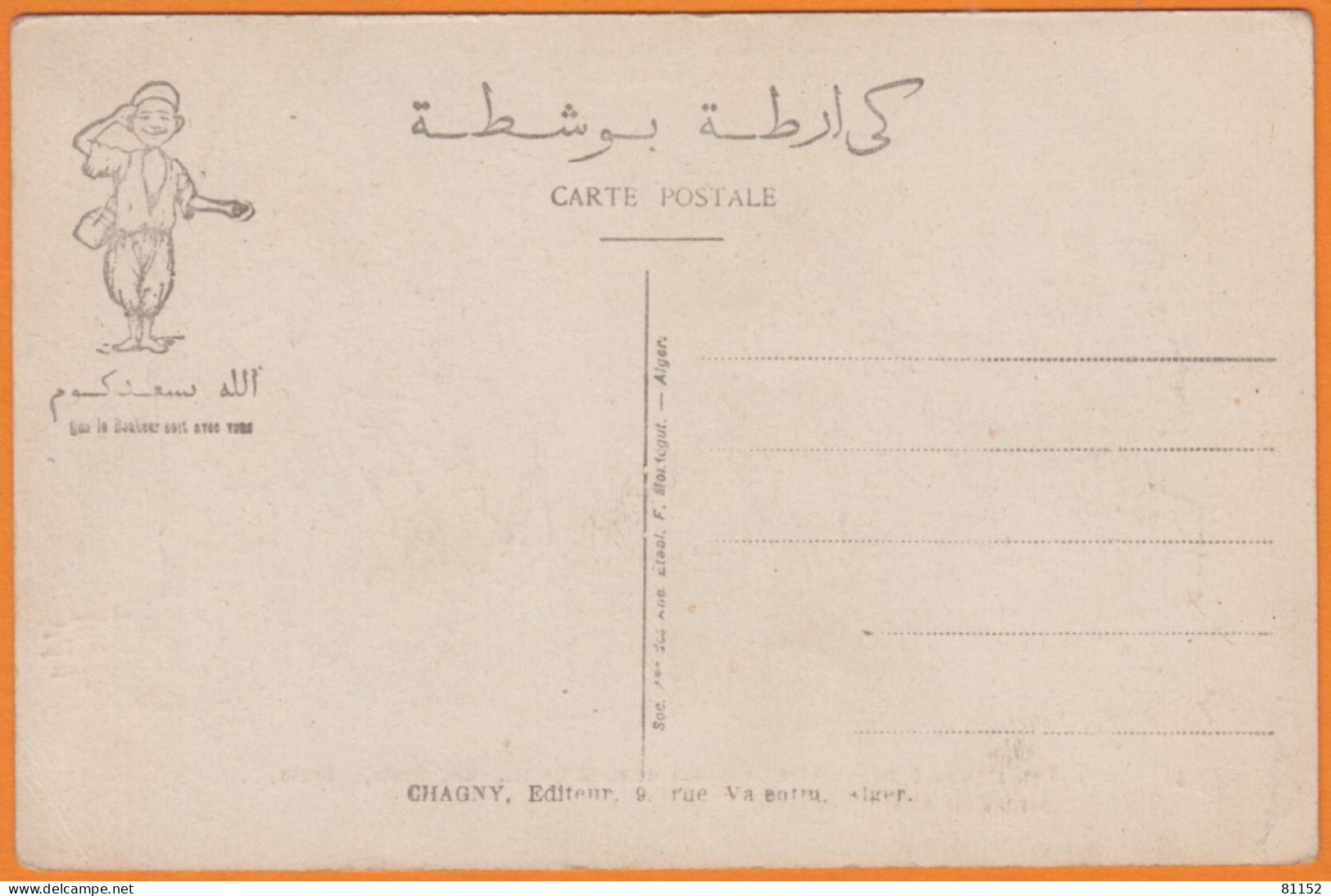 CPA Humour De  L'éditeur   CHAGNY  à Alger      Carte Coloniale    " COURS DE DANSE " Non écrite - Chagny