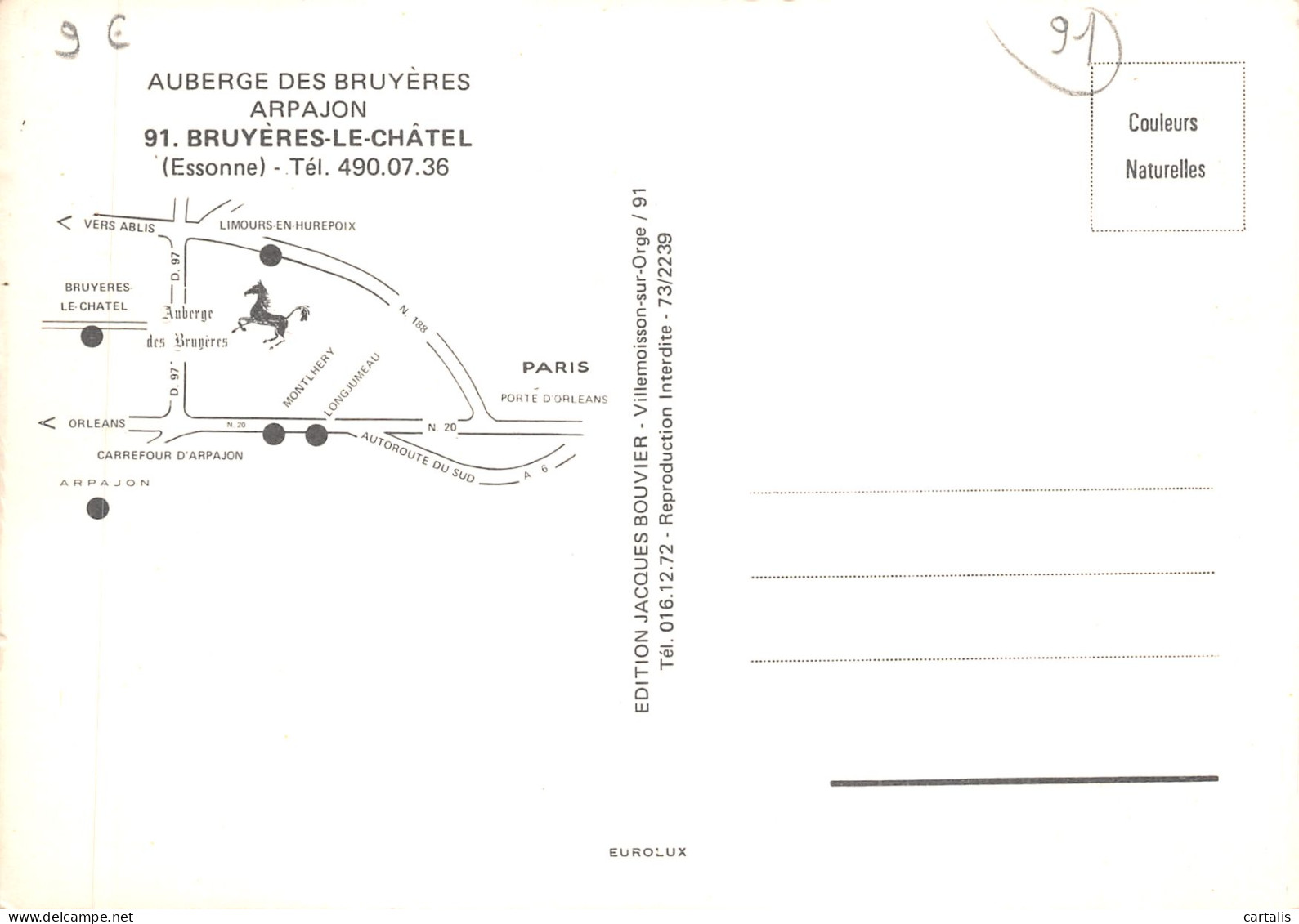 91-BRUYERES LE CHATEL-N 606-B/0327 - Bruyeres Le Chatel