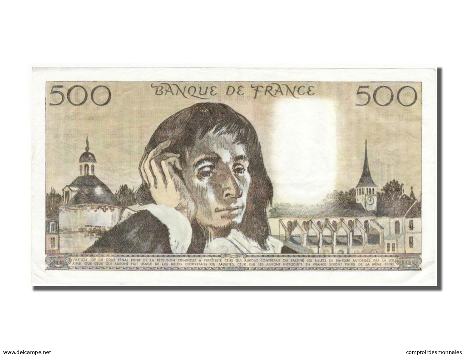 Billet, France, 500 Francs, 500 F 1968-1993 ''Pascal'', 1987, 1987-11-05, SUP+ - 500 F 1968-1993 ''Pascal''