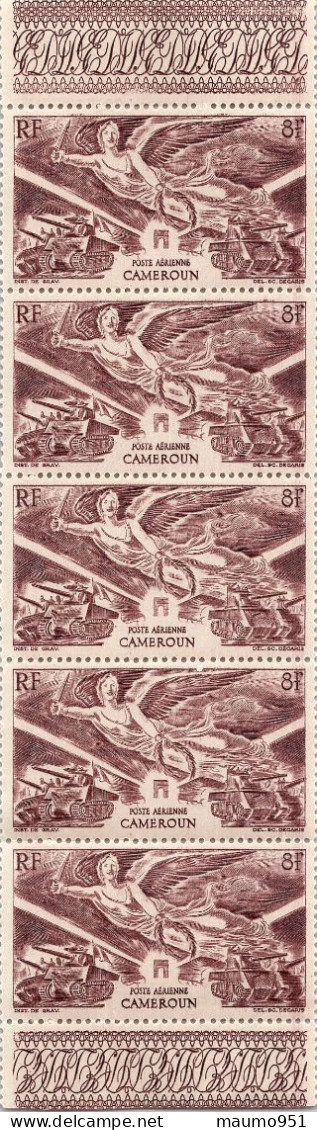 POSTE ARRIENNE Par Bloc De 5 - Indochine, Cameroun, Madagascar, Et Fr Dans L'inde - 1960-.... Mint/hinged