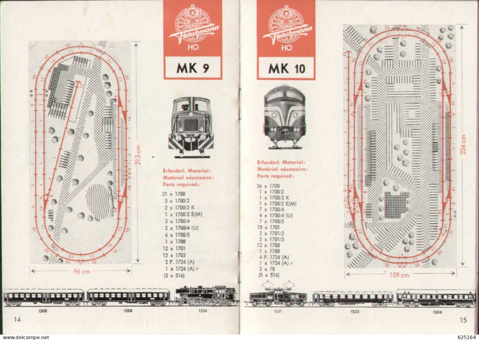 Catalogue FLEISCHMANN 1964 MK  HO 1/87 - FÜR DEN ANFÄNGER  - En Allemand, Français Et Anglais - Deutsch