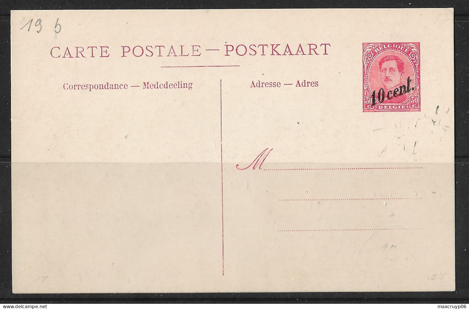 Carte Paquebots N° 19 B**. - Bootkaarten