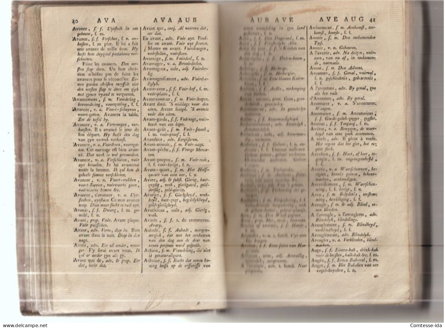 Nouveau Dictionnaire FRANCOIS - FLAMAND Par F. Des ROCHES.  1791. (Rarissime) - 1701-1800