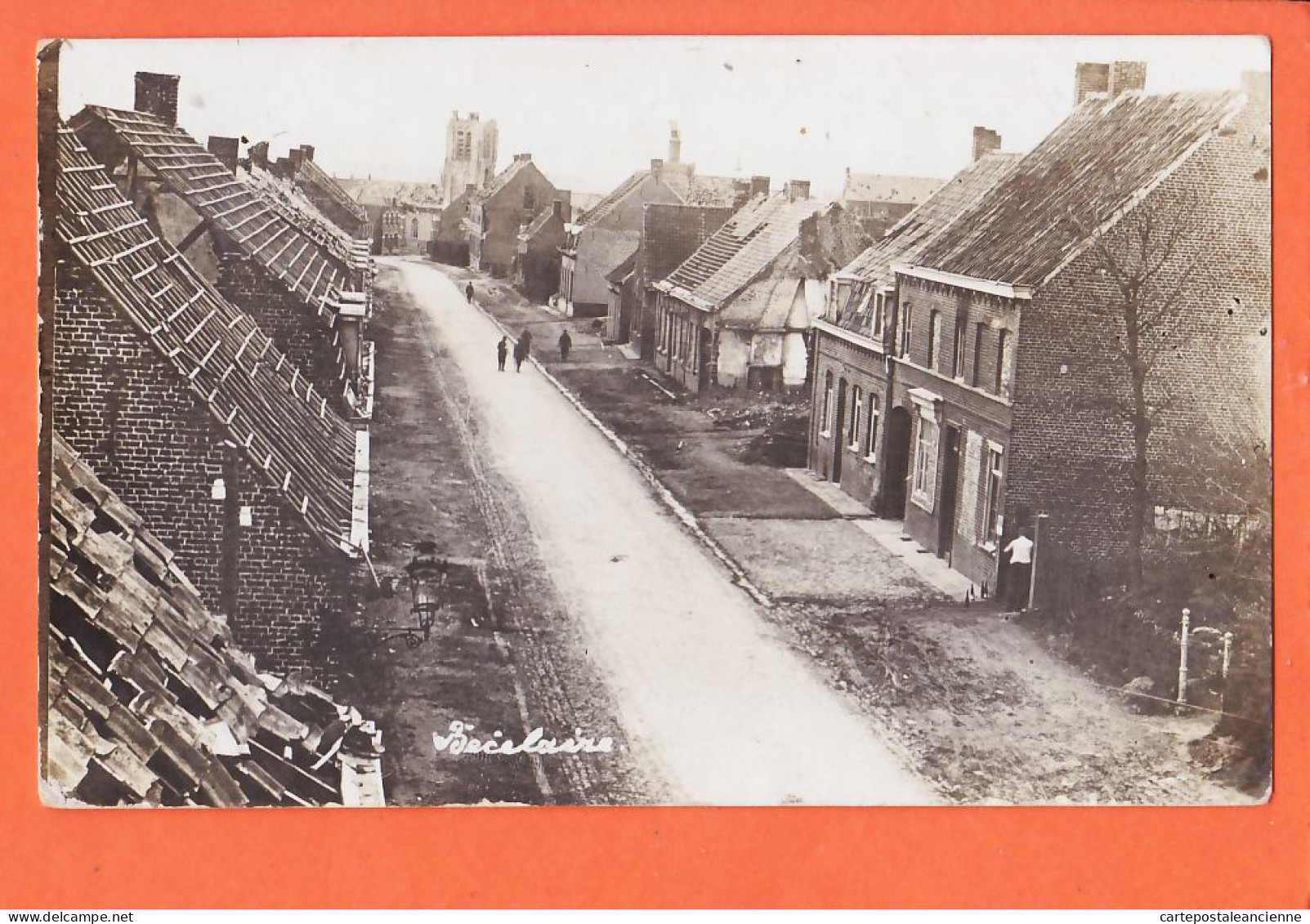 14892 /⭐ ♥️ FeldFotopostkarte BECELAERE Zonnebeke Zerbombte Häuser In Der Hauptstraße1916 Flora SCHMIDT Schmölln WW1 - Zonnebeke