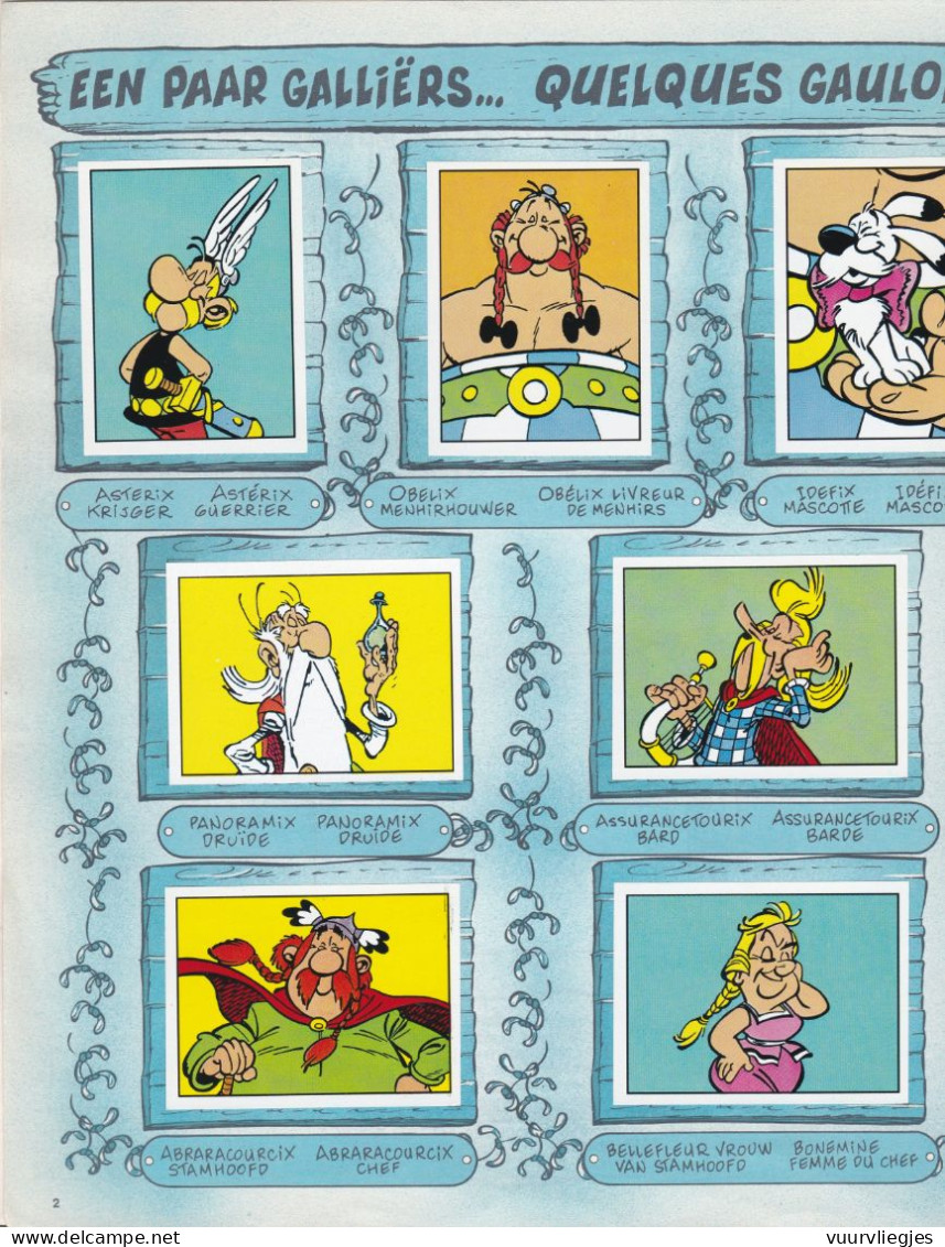 Asterix -  Nederlands - Deels Frans Enkel Sticker 25 Ontbreekt - Niederländische Ausgabe