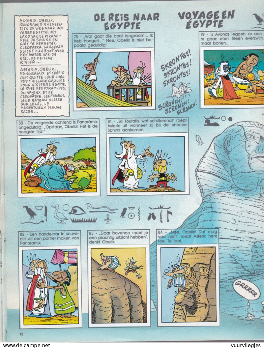 Asterix -  Nederlands - deels Frans enkel sticker 25 ontbreekt