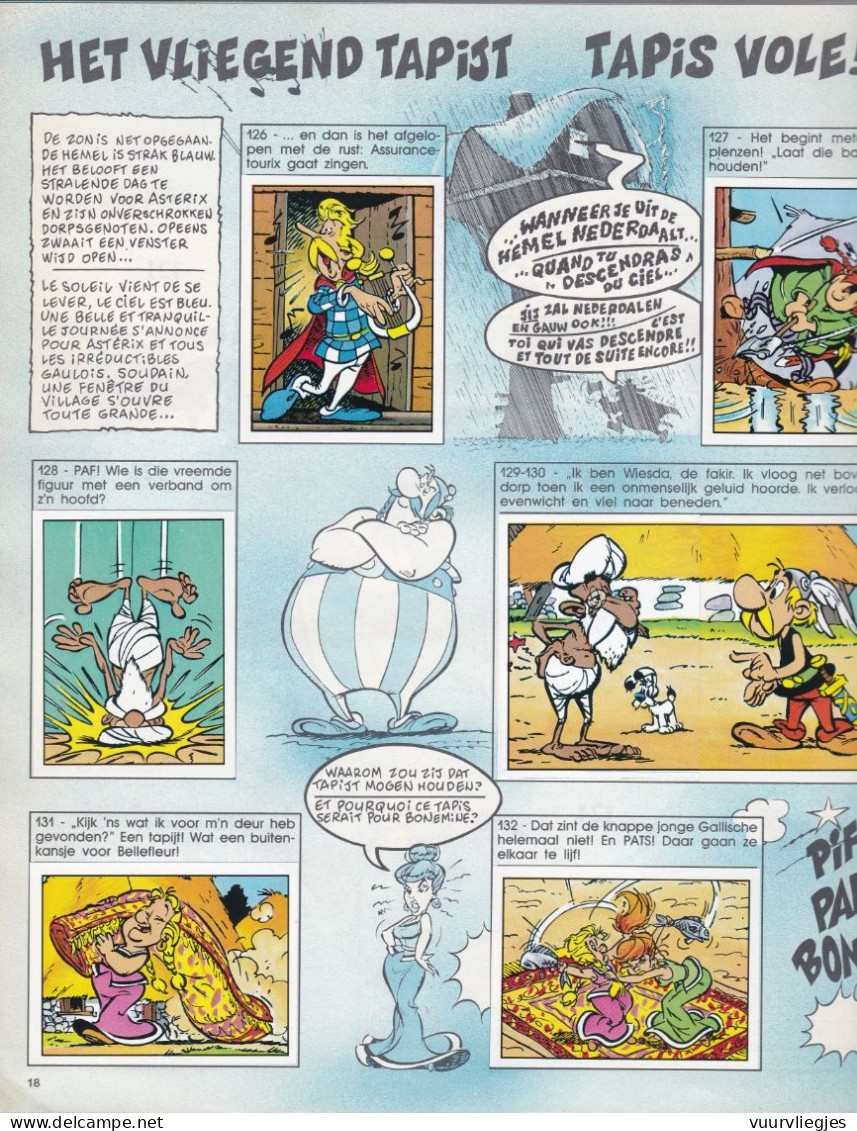 Asterix -  Nederlands - deels Frans enkel sticker 25 ontbreekt