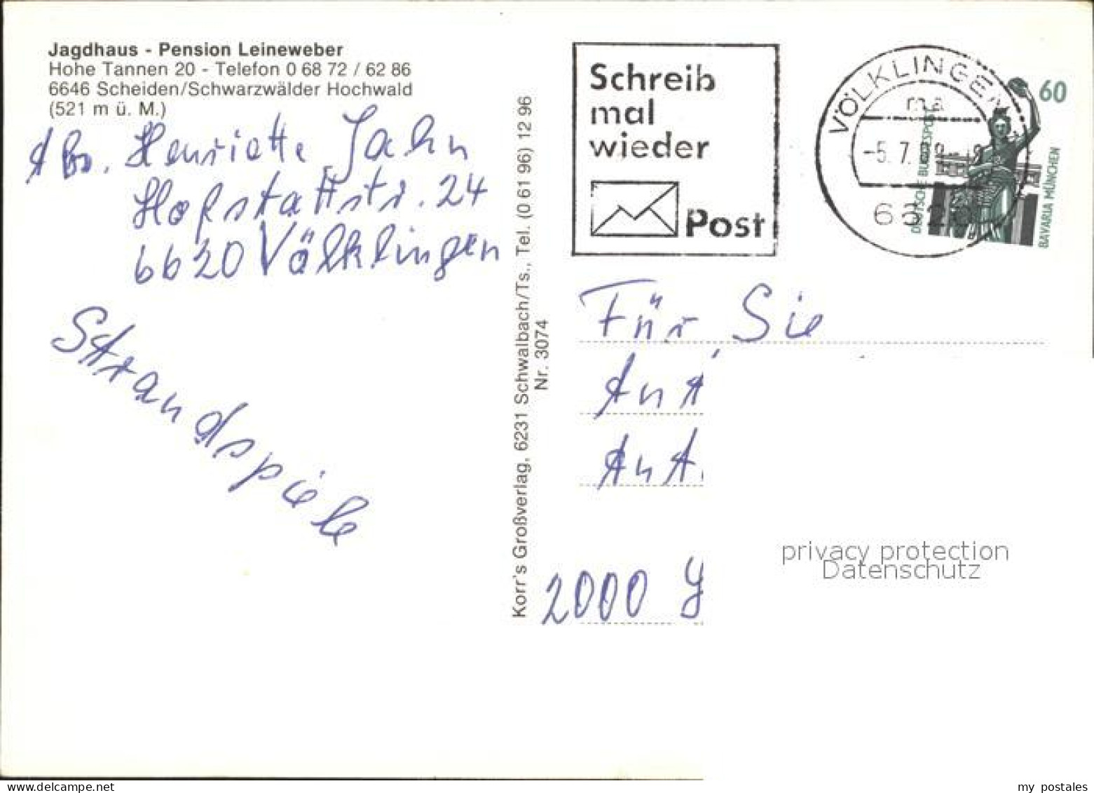72062439 Scheiden Jagdhaus Pension Leineweber Losheim - Losheim
