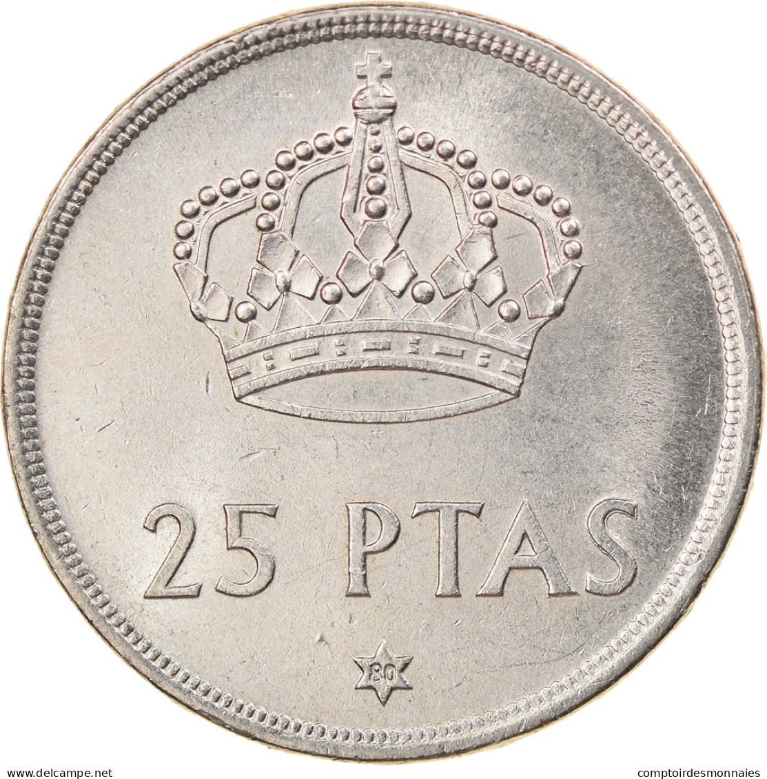 Monnaie, Espagne, Juan Carlos I, 25 Pesetas, 1980, SUP, Copper-nickel, KM:808 - 25 Pesetas