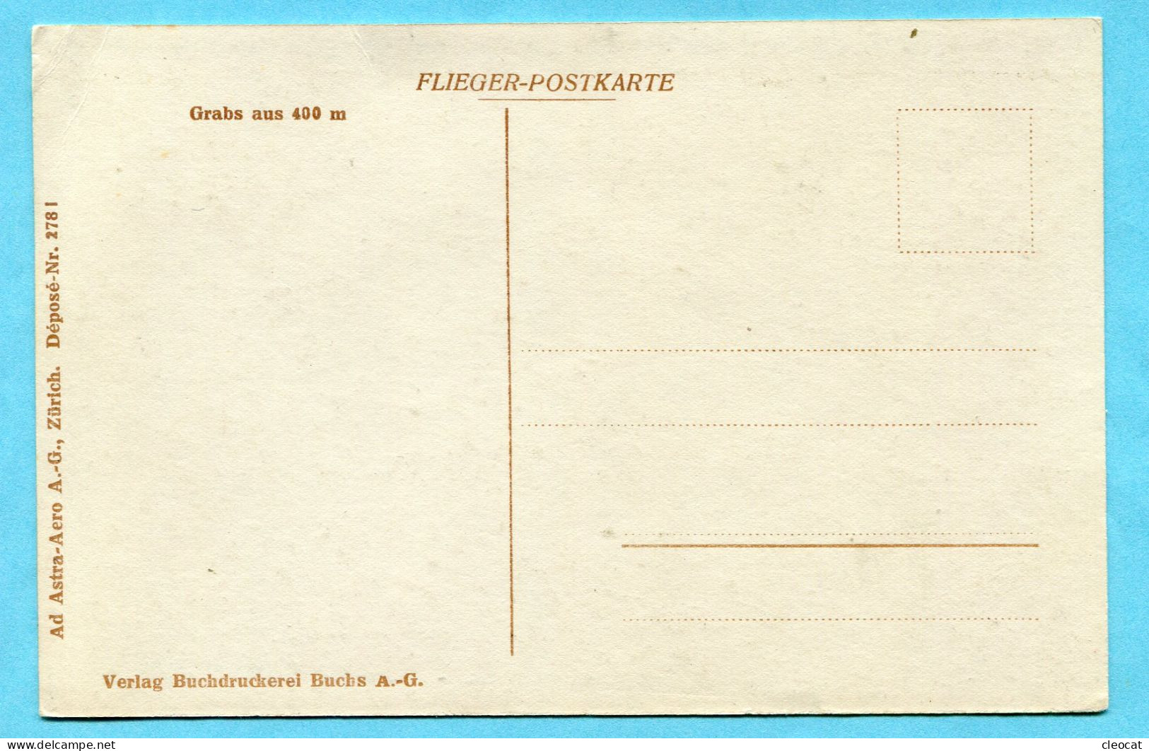 Flieger - Postkarte Grabs Aus 400m - Grabs
