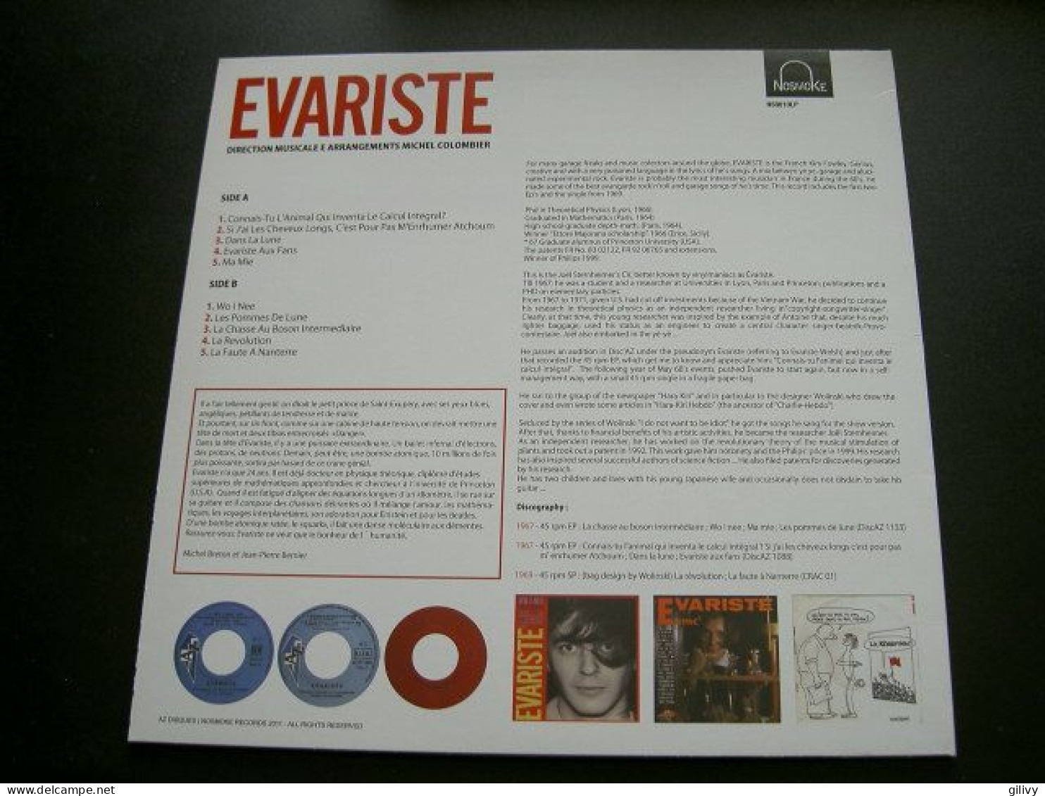 EVARISTE (LP) : " Do You Know The Beast ? " - 45 G - Maxi-Single