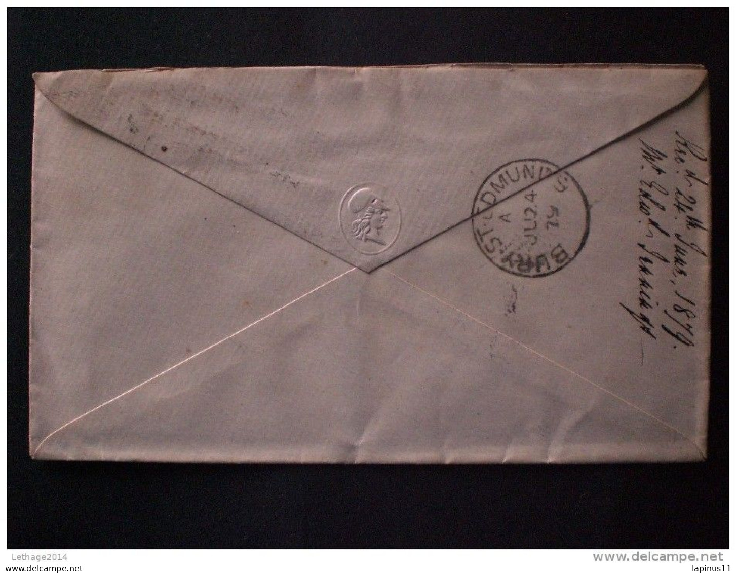 LETTERS TRAVEL GRAN BRETAGNA 1879 COVER ONE PENNY RED GOOD CONSERVATION !!! - Cartas & Documentos