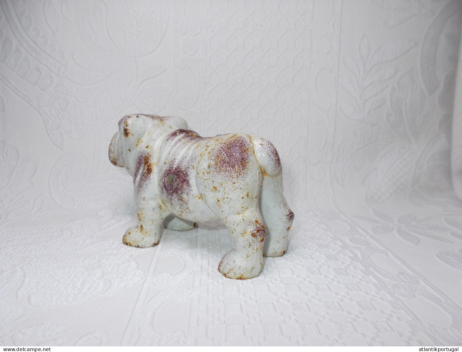 Bulldogge  Figur  Spardose Aus Metall Vintage - Metaal